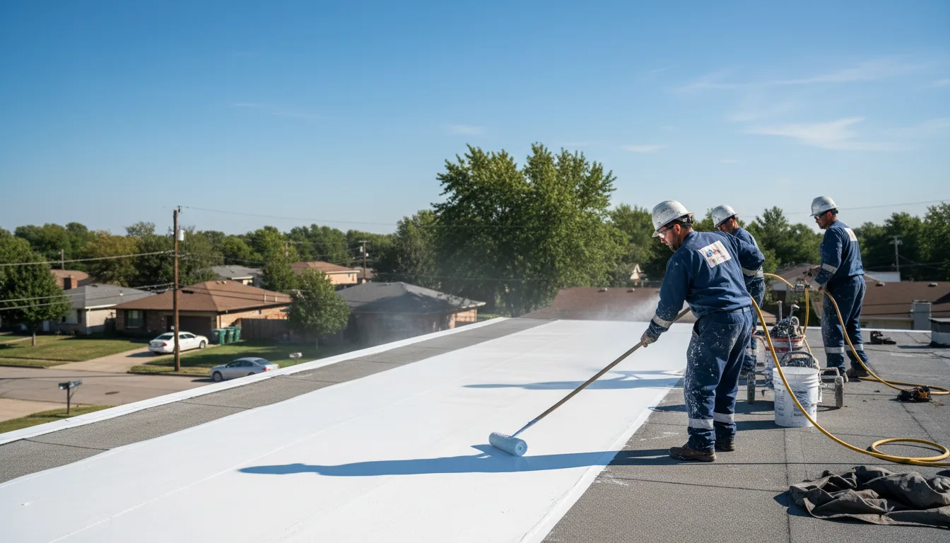 Commercial roof coating in Calliham, TX near me